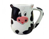 Cute cartoon dairy cow ceramic mug