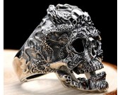 Creative Punk Style Skull Retro Silver Ring