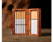 Exquisite Handmade Portable Wooden Cigarette Case