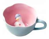 Cute 3D Stereo Cartoon Duck Ceramic Coffee Cup