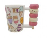 Cute cartoon ice cream smiley mug