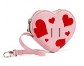 Beautiful pink heart shape girl coin purse