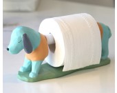 Cute cartoon dachshund dog rolled paper storage holer