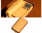 Breif leather key case Leather card bag