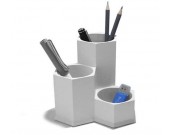 3 Compartment Concrete Office Desk Organizer