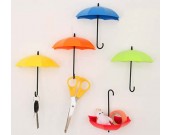 6pcs Umbrella Style Wall Mount Self Adhesive Wall hooks