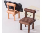 Multi-angle Adjustable Mini Wooden Chair Phone Holder