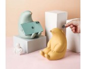 Cute Cartoon Groundhog Ceramic Phone Holder With Piggy Bank Function Nice Gift