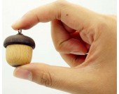 32G Acorn-Shaped Mini Wood USB Flash Drive