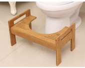 Adjustable Bamboo Toilet Stool