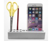 Aluminium Alloy Desktop Stationery Organizer Storage Cell Phone Holder