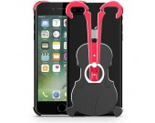 Aluminum Violin Bumper Frame Case With Ring Grip Stand for iPhone 8/8 Plus/7/7 Plus/6/6 Plus/6S/6S Plus