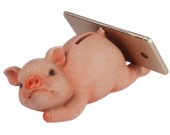 Animal Design Piggy Bank Cell Phone Stand Holder