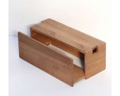 Wooden Cable Management Box Organizer to Hide Wires, Surge Protector & Power Strips