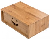 Bamboo Desk Single Drawer Organizer