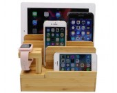 Bamboo Desktop Charger Station