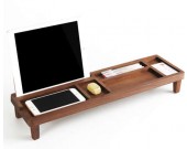 Bamboo Wooden Desktop Organizer Over the Keyboard 