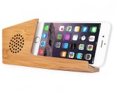Bamboo Phone Sound Amplifier Trumpet Holder Amplifier Loudspeaker 