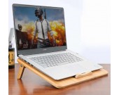 Bamboo  Adjustable Portable Laptop Cooling Pad Stand For  Apple MacBook & PC Laptop