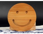 Bamboo Smiley Face Coaster 