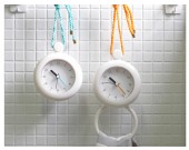 Bathroom Waterproof Clock with Hanging Hook