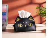 Big Eyes Black Cat Tissue Box
