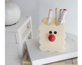 Big Nose Cartoon Biscuit Pen Holder, Funny Desktop Organization
