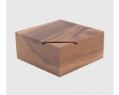 Black Walnut Wooden  Coin Bank Money Saving Box