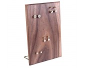 Black walnut Wooden Earring  Jewelry Display Organizer Stand