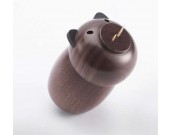 Black Walnut Wooden Pig Toothpick Holder