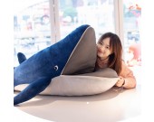 Blue Whale Plush Throw Pillow,Children Holiday Gifts, Room Decoration