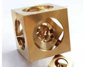 Brass Brainteaser IQ Square Ghost Ball