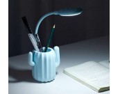  Cactus Rechargeable LED Desk Night Light Pen Holder