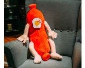 Cartoon Sausage Plush Doll Back Cushion