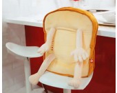 Cartoon Toast Plush Doll Back Cushion