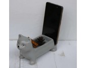 Ceramic Animal Paper Clip Holder With Mobile Phone Holder Stand