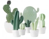 Ceramic Cactus Figurine on Pot