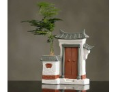 Ceramic Architectural Style Flower Pot Home Decor 