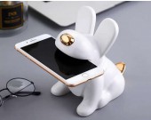 Ceramic   Puppy Desk Phone Stand Dog Shape Smartphone Holder