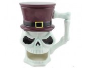 Ceramic Skull Coffee Mug Cup 