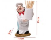 Chef Toothpick Holder Basket 