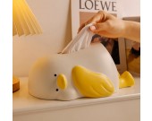 Creative Lay Flat Chick Ceramic Decorative Tissue Box