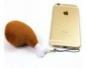 Chicken Leg Cell Phone Strap Key Chain