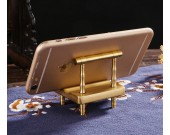 Classic Pure Copper Mini Chair Phone Holder, Small Ornaments