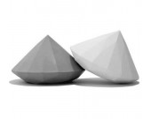 Concrete Diamond Paperweight, Wedding Gift