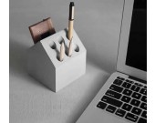 Concrete House Shaped Pen Holder Cell Phone Holder