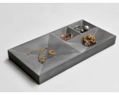 Concrete Jewelry Tray Showcase Display Organizer