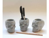 Concrete Transformers  Figurine Pen Holder/Desk Storage Organizer/ Flower Pot