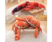 Crab Lobster Throw Pillow Back Cushion Pillow Plush Doll