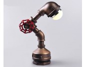 Handmade Metal Water Pipe Table Lamp